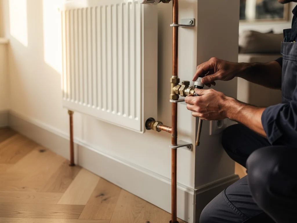 Intervention plombier à Paris 7e : artisan au travail